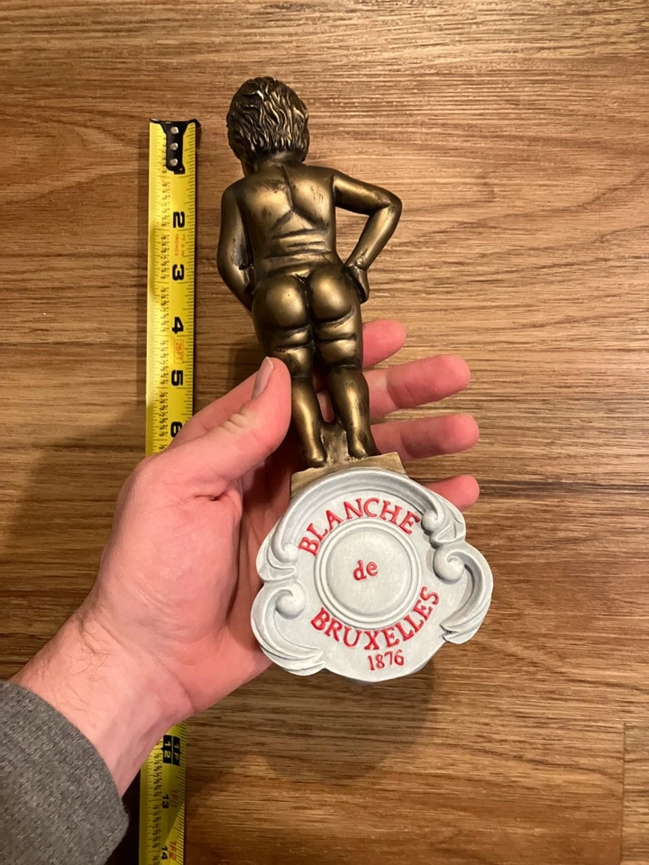 Blanche de Bruxelles Beer Tap Handle Knob Bar Top Keg Brewing 1876 Peeing Boy - Image 3 of 4