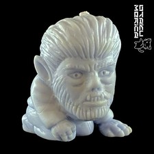 Bandai 1986 SD Horror World Wolf Man Purple - Vintage Keshigomu