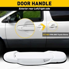 Rear Left or Right Sliding Door Handle for 1998-2003 Toyota Sienna 040 White