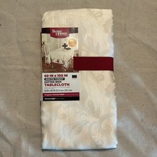 Better Homes and Gardens - Winter Forest Tablecloth 60x102 Damask Oblong LE 2013