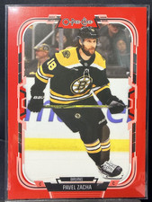 2025-26 O-Pee-Chee PAVEL ZACHA #321 RARE RED BORDER - OPC - BOSTON BRUINS