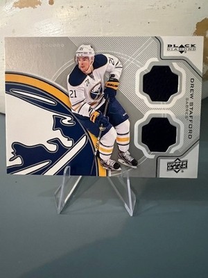 2012-13 UD Black Diamond Double Jersey Drew Stafford PATCH Buffalo Sabres