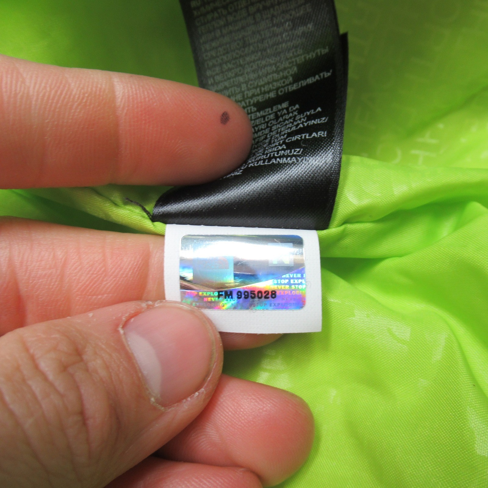 North Face Reardon Jacket Mens Large Blue Hooded Insulated Full Zip Waterproof thumbnail 5