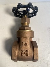 1-1/4" 200 WOG Brass Gate Valve Threaded