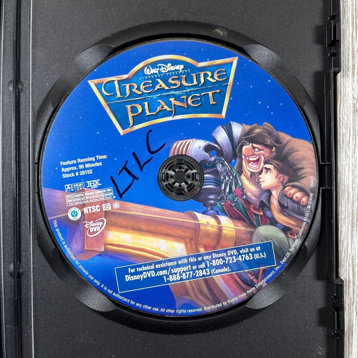 Treasure Planet DVD 2003 Disney Animated Sci-Fi Adventure John