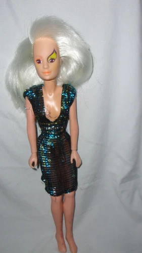 Vtg. HASBRO, Jem and the Holograms Doll,ROXY, bLONDE HAIR