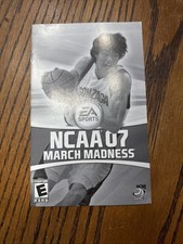 Manual Only NCAA March Madness 07 - Sony Playstation 2 Pristine Authentic