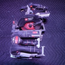 5 piece PORTER-CABLE Used set, No batteries included
