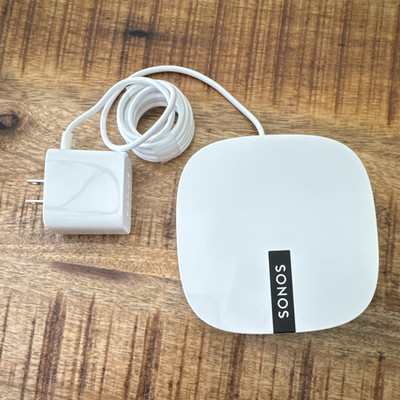 Sonos BOOST Wireless/Wired Network Booster White, 2 LAN Ethernet, Power Adapter