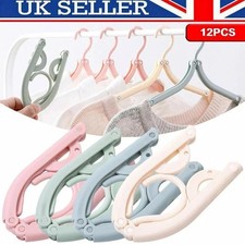 2/5/10 Travel Coat Hangers Foldable Portable Clothes Hangers Travel Hanger UK