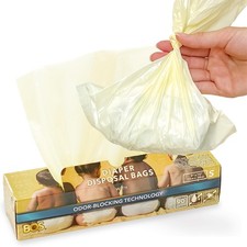 , Odor-Sealing Dirty Diaper Trash Bags - Disposable Bags - Scent  Smell Free...