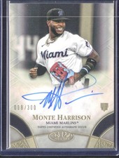 Monte Harrison 2021 Topps Tier One - Break Out Autographs SN,AU #/300