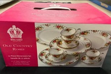 Royal Albert Old Country Roses 12 PC. Set Dinner Plates Cups & Saucers NEW Boxed