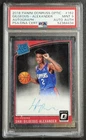 SHAI GILGEOUS-ALEXANDER PSA 9 2018 PANINI DONRUSS OPTIC 162 RATED ROOKIE AUTO RC