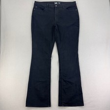 LEE Jeans Womens 16 Black Regular Fit Mid Rise Bootcut Stretch Comfort