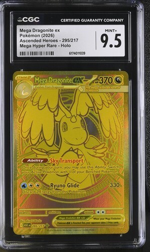 Mega Dragonite ex graded CGC 9.5 for sale on eBay