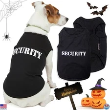 Parisian Pet Security Dog Shirt - Security Costume for Dogs - Halloween Pet Vest