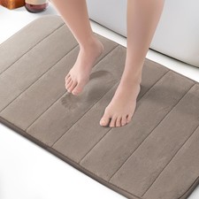 Keplin Bathroom Mat Memory Foam Ultra-Soft Highly Absorbent Bath Mat 50 x 80 cm