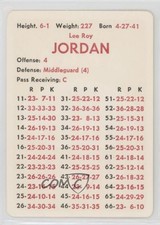 1971 APBA Football 1970 Season Lee Roy Jordan 0q3