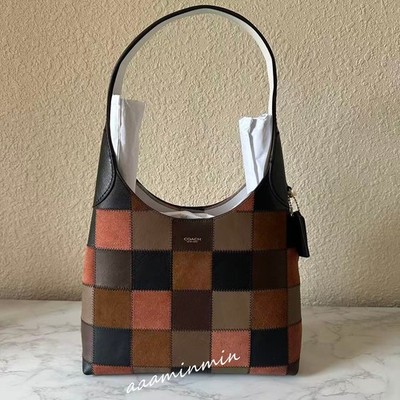 NWT Coach Alter/Ego Brooklyn Shoulder Bag 28 CEZ34 Black/Clay Multi Fall