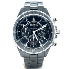 Chanel J12 Chronograph Automatic Black Ceramic Black Dial Unisex Watch H0940