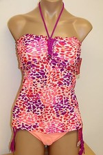 NWT Hula Honey Swimsuit Bikini Tankini 2pc set Sz S Raspberry CNTLP