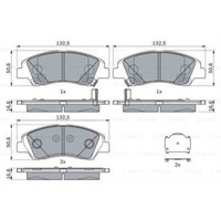 Bosch BremsbeläGe BremsklöTze Vorne FüR Hyundai I10 BA IA 1.0 I10 Stufenheck