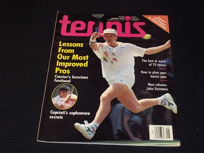 1992 JANUARY TENNIS MAGAZINE - JIM COURIER FRONT COVER - E 2210