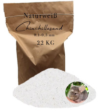 Chinchillasand weiß Badesand Staubbad Hamster Mäuse Ratten 0,1-0,3 mm Fellpflege