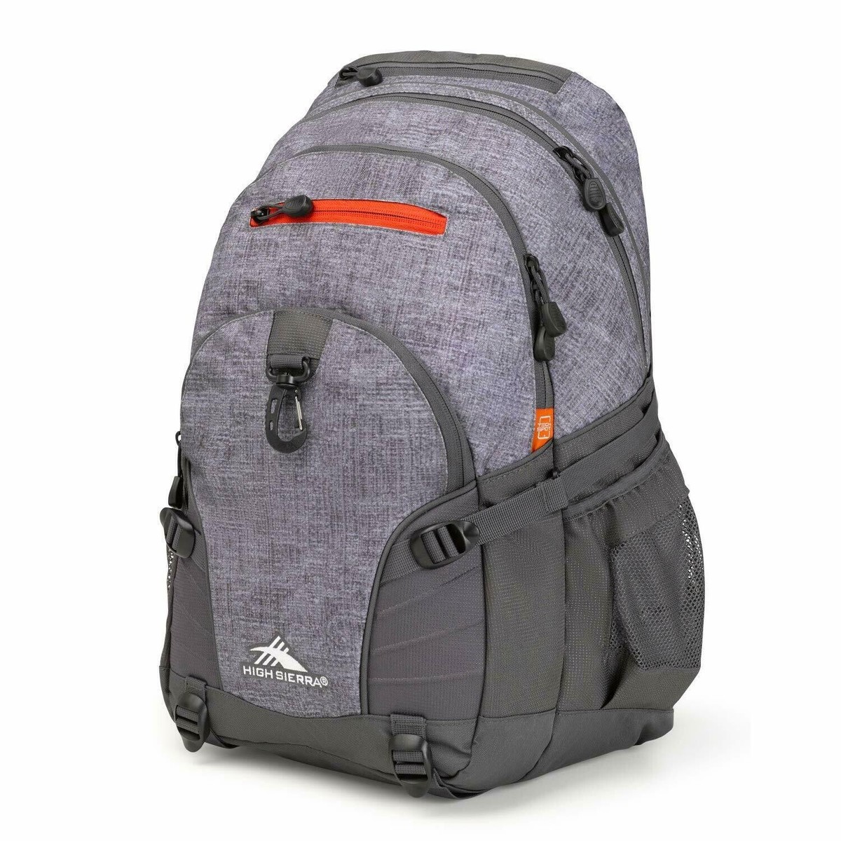 High Sierra Gray Loop Tech Backpack Travel Work Bookbag Tablet Sleeve  size New