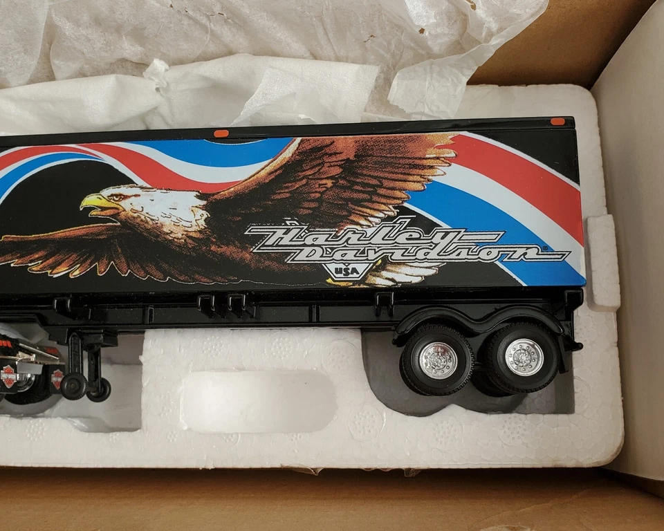 Matchbox Harley Davidson Kenworth 18 Wheeler Die Cast Tractor Trailer KS188SA-M - Image 4 of 4