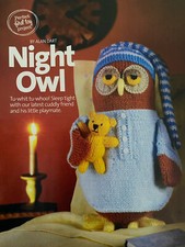 Alan Dart Knitting DK PATTERN Night Owl Knitted Gift Toy Bedtime Routine