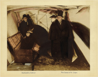 The Cabinet of Dr Caligari (1920) Hypnosis Scene 12x18 Movie Lobby Card Poster
