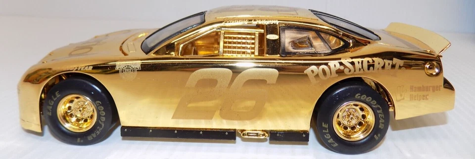 Racing Champions 1998 Ford Taurus #26 Cheerios ouro 24k 50º aniversário e estojo - Imagem 2 de 4