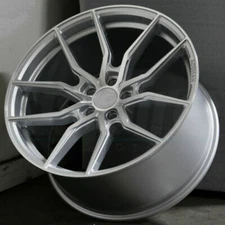 20x9 +32 Flow Forged AFF1 5x114.3 Wheels Silver Rims 20 Inch Set 4
