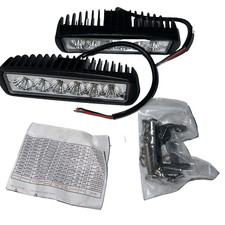 2-pc 18w Led Light Bar 6 Inch Single Row Pod Light Bar Off Road Atv Suv Boat 2-pc 18w Led Light Bar 6 Inch Single Row Pod Light Bar Off Road Atv Suv Boat