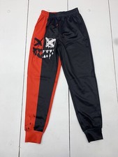 Kids Black Red Graphic Print Sweatpants Size Medium