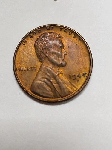 1944 D / D  Lincoln Cent UNCIRCULATED D over D Mintmark !!!!