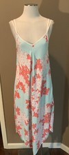 Love Stitch S Sleeveless Beachy Floral Print Boho Dress W Spaghetti Straps