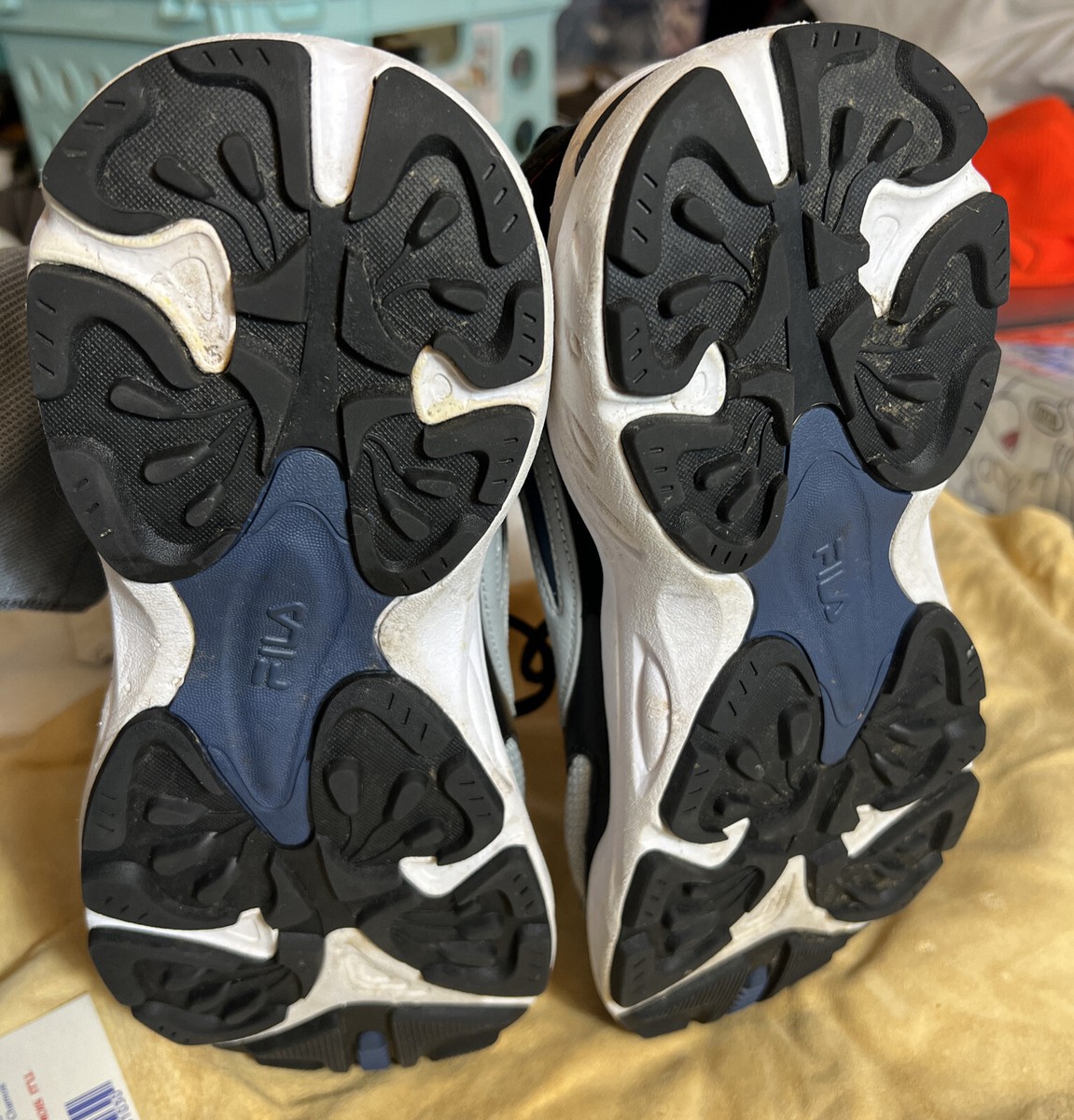 Fila Mens Recollector Gray Running Shoes Sneakers 8 Size STY