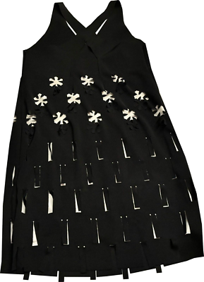 Robe Glamour Noir & Blanc Avec Découpes Laser - Marithé Et François Girbaud Taille 40 - Occasion TB