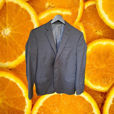 Calvin Klein Slim Fit Gray Pinstripe 2 Button Blazer Size 40R