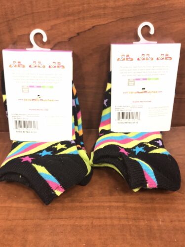 Mädchen Socken, Alter 4-9 LittleMissMatched, 2 Packungen à 3, Herzen, Streifen, Sterne NEU - Bild 2 von 6