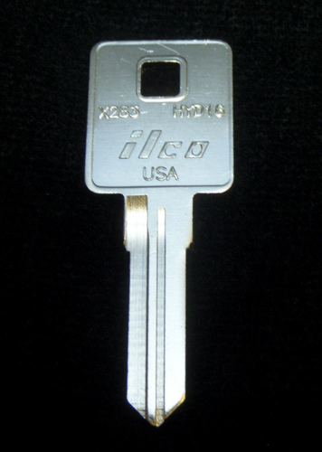 Key Blank HYD16 Per Harley Davidson Sportster 883 Super Low XL883L, Anni 2012-2019, Jet