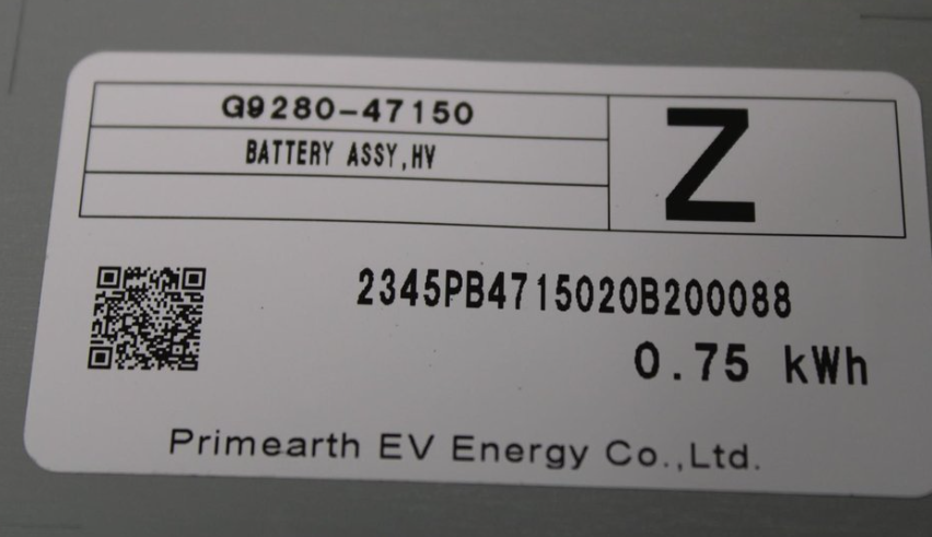 kirara1224 G9510-47121 TOYOTA COROLLA CHR 1,8 HYBRID ELECTRIC HIGH VOLTAGE