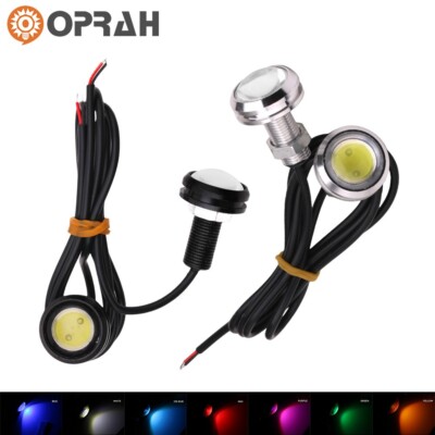 4x Eagle Eye Lamps 7 Colors LED DRL Fog Daytime Running Car Light Tail Backup
