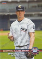 2019 Scranton Wilkes Barre RailRiders Brady Lail RC Rookie NY Yankees