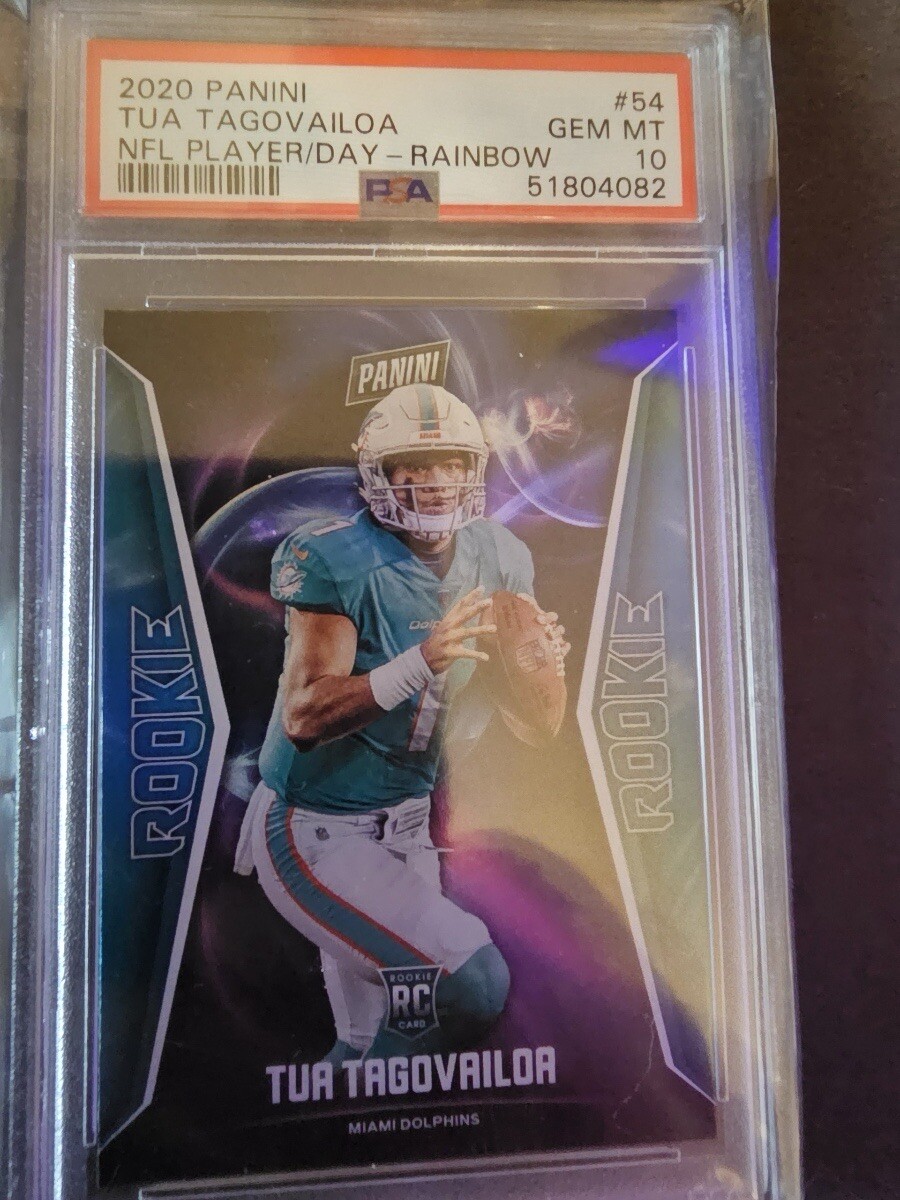 Tua Tagovailoa Panini NFL Player of the Day #54 Rainbow