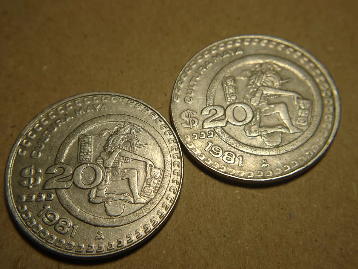 1980 1982 Mexico Mayan Art Coins 50 Centavos 20 Pesos 41 OFF 1980-1982-mexico-mayan-art-coins-50-centavos-20-pesos-41-off