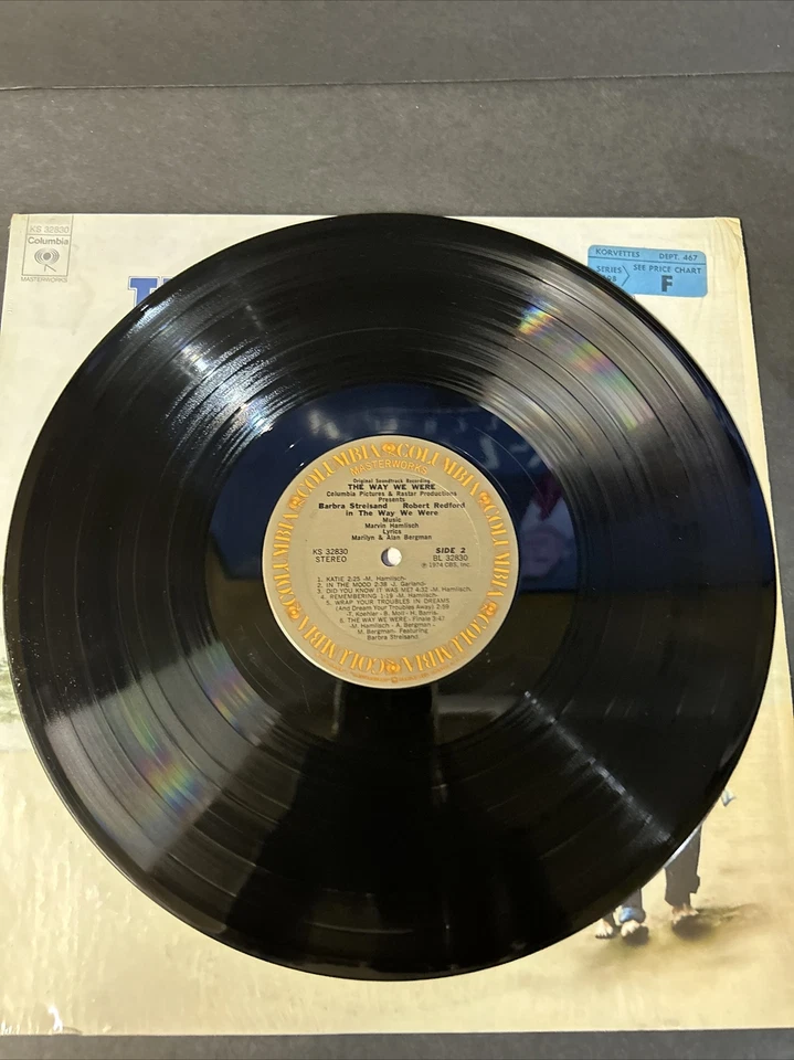 THE WAY WE WERE ORIGINAL SOUNDTRACK 1974 LP BARBRA STREISAND ROBERT REDFORD Foto 4 de 4